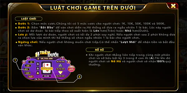 Trên Dưới Gemwin - Chiến thuật chơi Trêm Dưới từ cao thủ